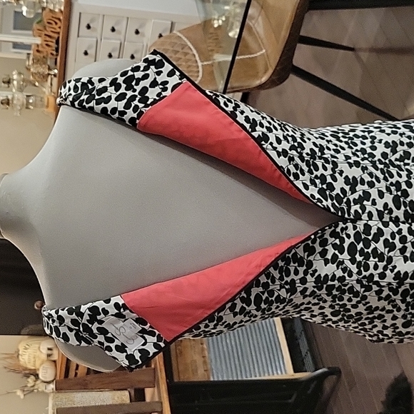 Jessica Simpson dress, black white, floral pattern, sleeveless, beading, size 10 - Picture 6 of 15